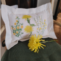 yellows-hemstitch-linen-pillow thumbnail 2