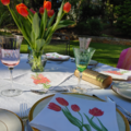 salmon-tulip-napkins thumbnail 2