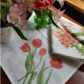 salmon-tulip-napkins thumbnail 5