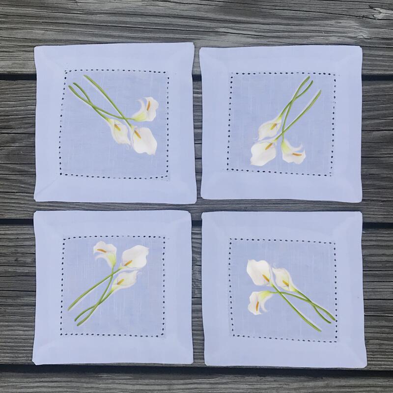 calla-lilly-cocktail-napkins