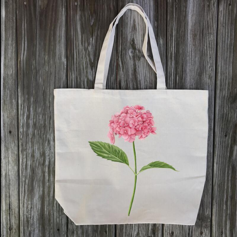 pink-hydrangea-tote-bag