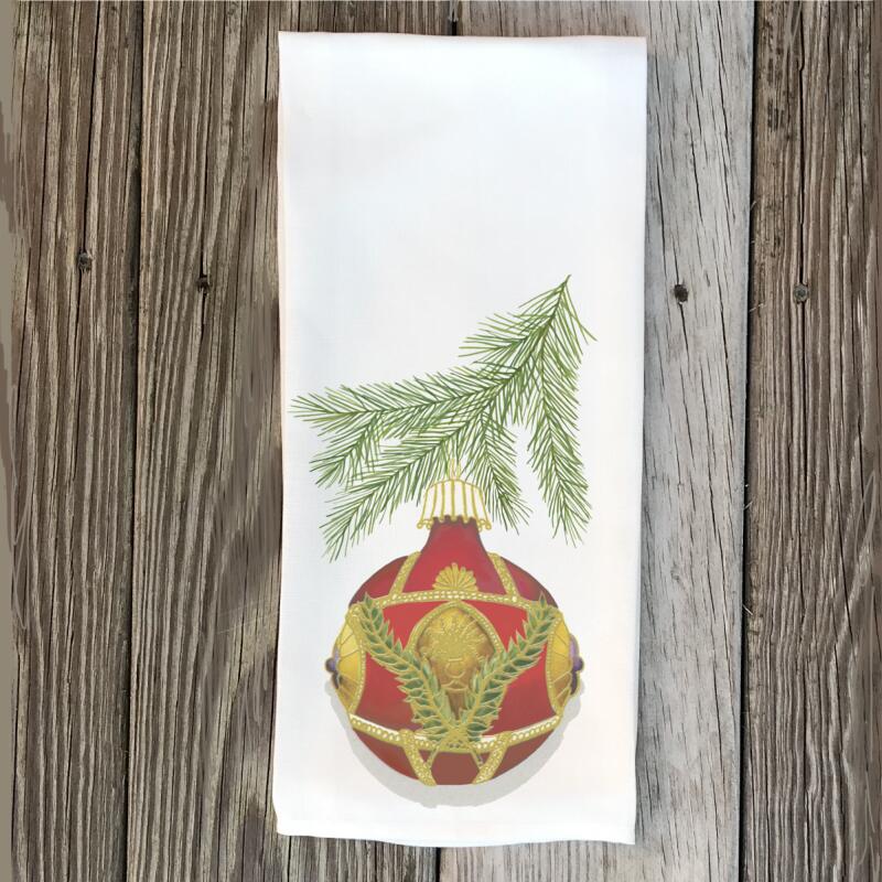 antique-christmas-ball-1-with-pine-sprig-hand-towel