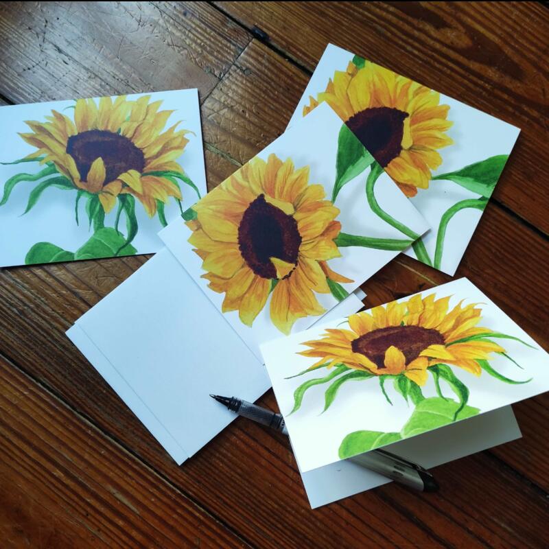 sunflower-notecards