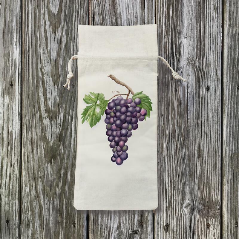grape-cluster-with-leaf-wine-bag