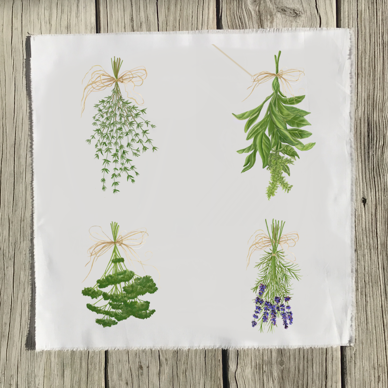 herbal-bouquet-set-of-four-quilt-square