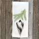 black-and-white-shiny-drop-ornament-handtowel thumbnail 1