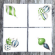 lime-teal-ornament-napkins thumbnail 1