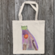 cat-green-head-tote-bag thumbnail 1