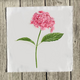 pink-hydrangea-“b”-quilt-square thumbnail 1